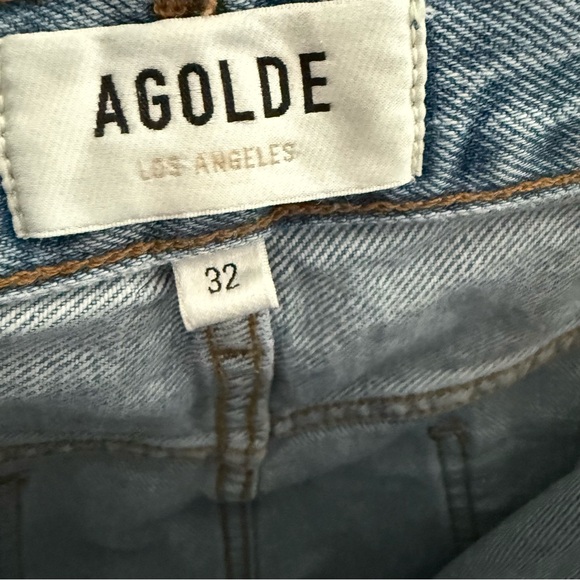 Agolde dame Light Blue Jean Shorts - Picture 4 of 4